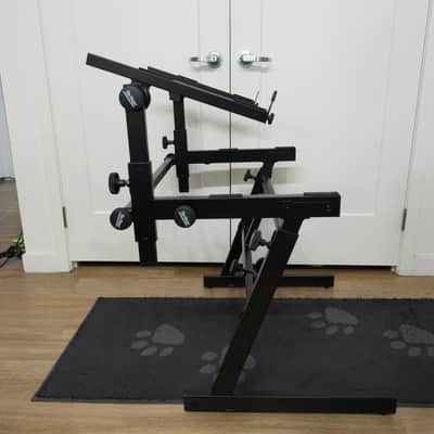 On-Stage KS7365-EJ Pro Heavy-Duty Folding-Z Dual Tier Keyboard Stand image 3