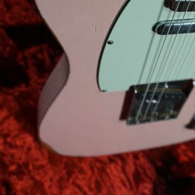 2019 Fender Custom Shop Limited Edition NAMM ‘63 Telecaster Relic Shell Pink Matching Headstock | 1-of-1 Custom Color Spec image 9