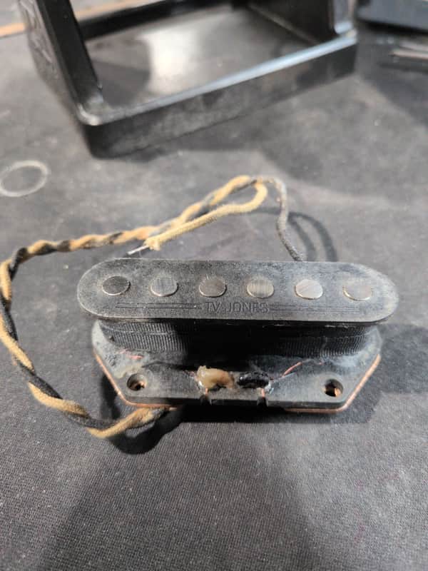 2016 TV Jones Starwood Tele bridge pickup - Raw black image 1