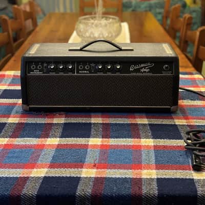 Vintage Fender Bassman Blackface Piggyback Head + Original 2x12 Cabinet image 4