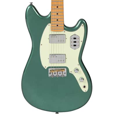 Vintage REVO Series 'Colt HH Twin' Hardtail Guitar - Metallic Sherwood Green (VRCT55MG) image 4