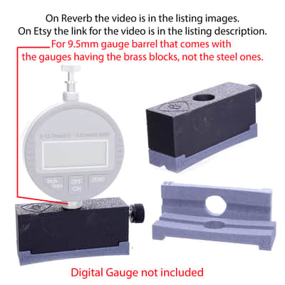 Digital Gauge Radius Blocks precision measuring frets (11 radii) - Made in the USA image 5