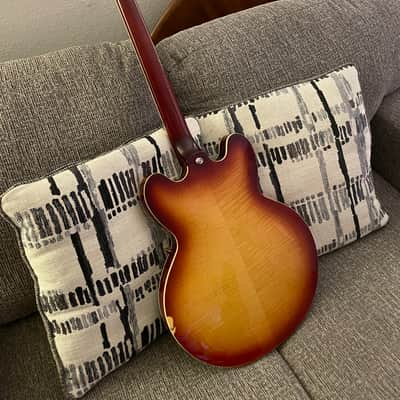 Epiphone 335 Inspired By Gibson - Raspberry Tea Burst image 6