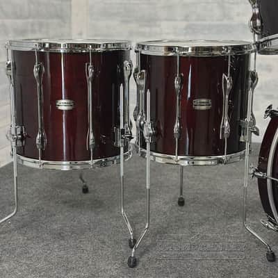 Yamaha Recording Custom 5pc Drum Set 22/10/12/14/16 Classic Walnut image 4