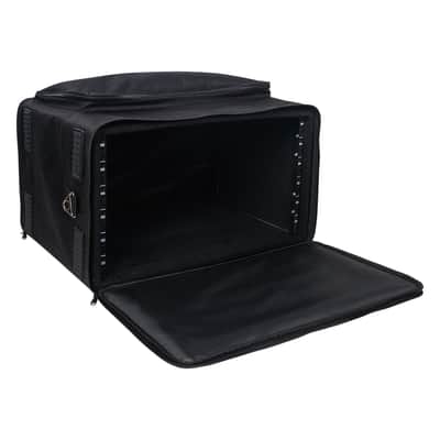 STRB-616B | Portable 6U Soft Rack Bag Case w/ 14" Rackable Depth, Plywood Frame, Padded Nylon, Shoulder Strap, Accessory Pocket image 3