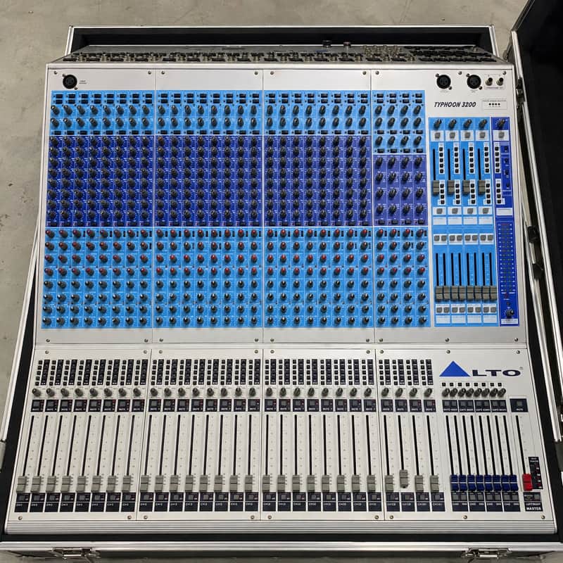 Alto Typhoon 3200 32-Channel Professional Mixing Console + Flight Case - NOS image 1