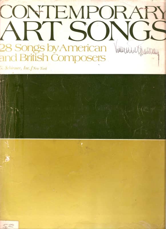 Contemporary ART SONGS 28 Songs by American and British Composers Vintage Preowned Printed Songs Book image 1