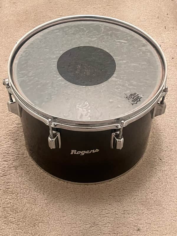 Vintage Rogers 14” x 10” Concert Tom 1972 Swivomatic Black Script Logo image 1