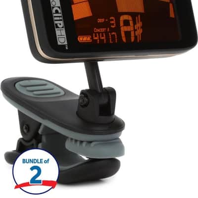 Peterson StroboClip HD High Definition Clip-on Strobe Tuner 2-pack image 2