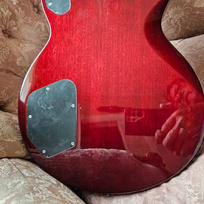 Hagstrom Super Swede. Gloss flame maple top.Cherry Sunburst image 17