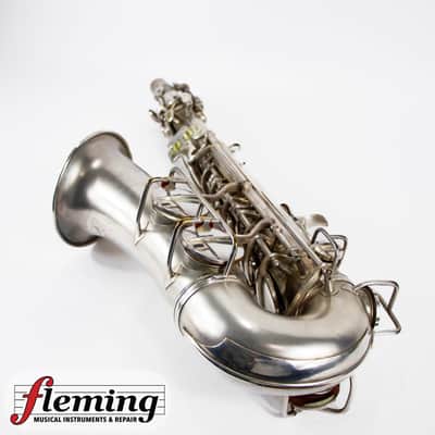 Conn New Wonder Transitional Alto Saxophone - Silver Plate, Gold Wash Bell, 1932 image 10