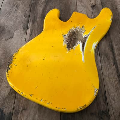 FRANCHIN Jupiter bass body Relic Aged Monaco Yellow 100% Nitro Lacquer Poplar Precision P-Bass Style Made in Italy - Stock piece #23430826 image 11