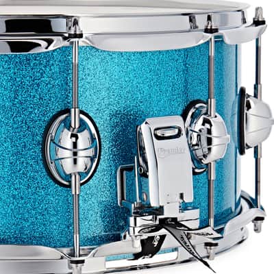 Premier Genista Classic 14" x 7" Birch Aqua Sparkle Snare Drum PGB1407SAQX image 6