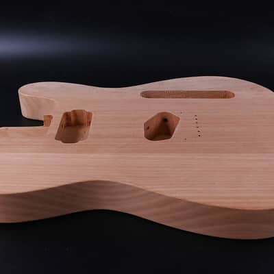 Guitar Body Set in Mahogany Wood T-Style Hard Tail Bolt on Heel DIY Guitar image 6