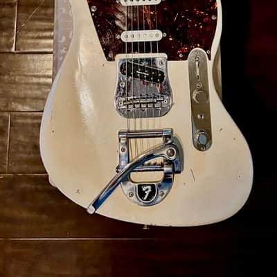 Dandee Possum "Texas Master" Guitar - Circa 2015, Road Worn Olympic White image 1