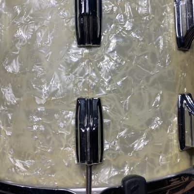 Rogers -1960s Dyna-Sonic 10x14" Marching Snare Drum, White Marine Pearl image 13