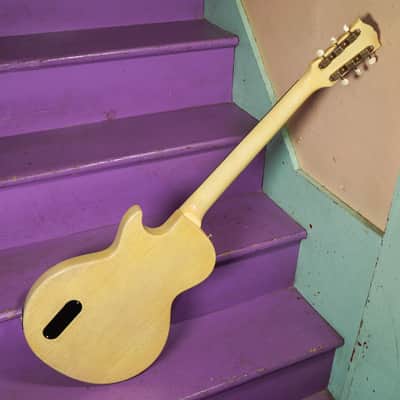 1956 Gibson Les Paul Jr TV Yellow Electric Guitar (Refinished) (VIDEO! Fresh Work, Ready) image 10