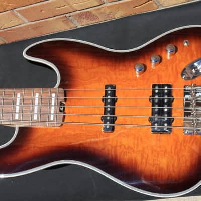 Tribe Wizard 5 Bass-Tobacco Burst-PF Neck image 4