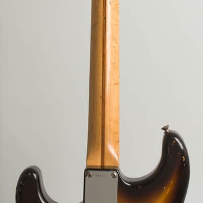 Fender  Stratocaster Solid Body Electric Guitar (1957), ser. #024071, original tweed hard shell case. image 9