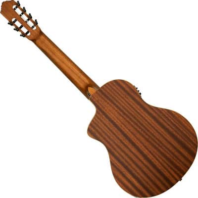 Ortega RCE133-7 Family Series Pro Solid Spruce Top Nato Neck Nylon 7-String Classical Acoustic-Electric Guitar w/Gig Bag image 2