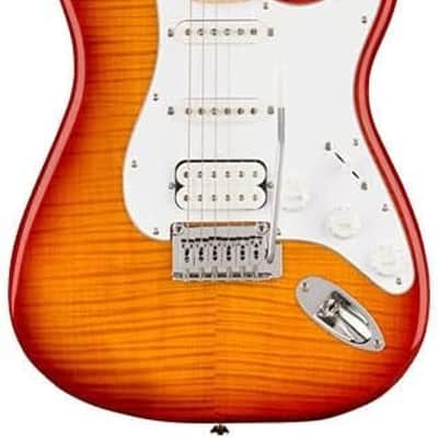 Squier Affinity Series Stratocaster FMT Electric Guitar, Sienna Sunburst, Maple Fingerboard image 1
