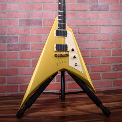 ESP LTD KH-V Kirk Hammett Signature Guitar Metallic Gold 2023 w/OHSC image 3