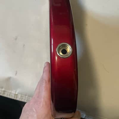 1985 Korean Kramer Striker 200st Candy Red Stratocaster Plywood Guitar Body Floyd Tremolo image 9