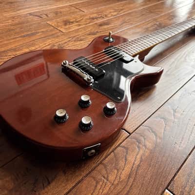 Vintage 1970s Gibbon LG-400 Les Paul Junior P90s Electric Guitar Walnut MIJ Japan image 4