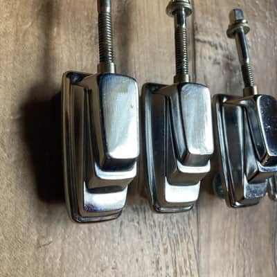 4 Vintage TAMA SWINGSTAR IMPERIALSTAR TOM DRUM LUGS HARDWARE 1980's 80's T-Badge image 7