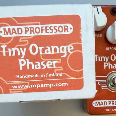 Mad Professor Tiny Orange Phaser [Early production #0528 handwired in Finland] 2006-2011 - Orange image 2