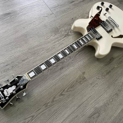 D'Angelico Premier DC Semi-Hollow Double Cutaway Electric Guitar 2019 - 2020 - Champagne with KILLER Taylor Gigbag image 15