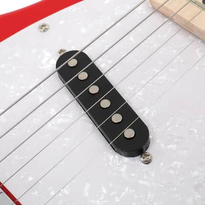 Glarry 30" Junior Red Electric Guitar Beginner Kit Mini Size For Kids With Amp image 3