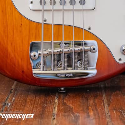 Ernie Ball Music Man Stingray 5 Bass with a Birdseye Maple Neck in Sunburst - 1991 image 7