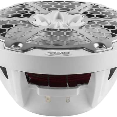 DS18 NXL-8MWH Hydro 8" 750 Watt 2-Way Marine Speakers with RGB LED - White image 4