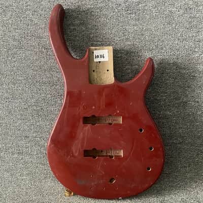 Red 4 String Bass DIY Project Basswood Body image 1