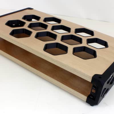 Nutshell 19" 1U DESKTOP STUDIO RACK POD CASE CABINET COMMS MEDIA AUDIO EQUIPMENT HYPLA - Black image 2