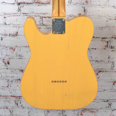 Fender -  75th Anniversary Vintera Road Worn 1951 Telecaster - Electric Guitar w/ Maple Fingerboard - Butterscotch Blonde - w/ Hardshell Case image 7