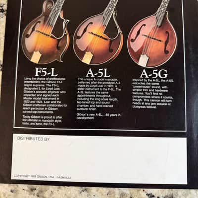 Gibson That Bluegrass collection brochure catalog banjo mandolin 1988 RB-250 3 Granada reissue Earl Scruggs A F-5L A-5G image 3