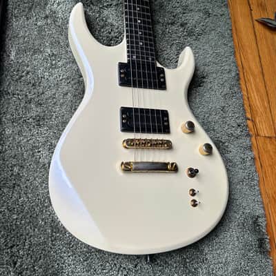 1990s Carvin DC127 Iridescent White Neck Thru Electric Guitar w/ OHSC image 2
