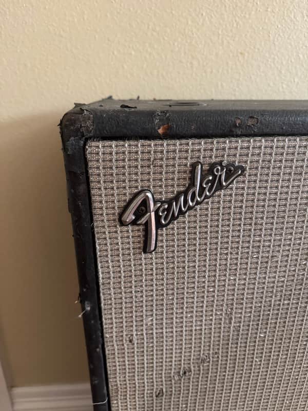 Fender Bassman 50 1960/1970  - Black-Silver image 1