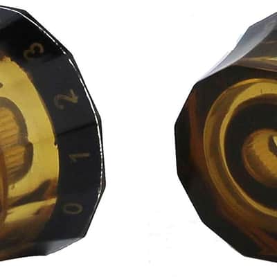 2Pcs PRS Potentiometer Control Knobs Dia. 6mm (0.24") Shaft Pots - Rotary Volume Tone Buttons Replacement Part for Electric Guitar or Precision Bass - Brown image 3