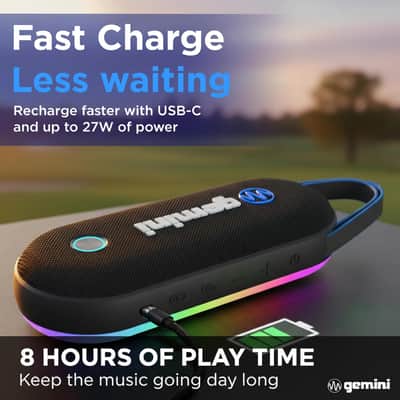 Gemini BeatGrip Pro Magnetic Bluetooth Speaker for Golf Cart image 3