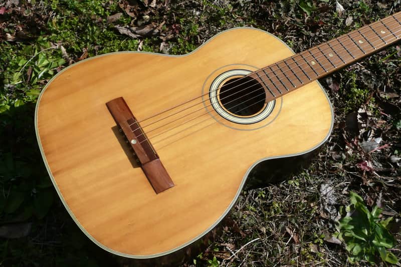 Yamaha Dynamic Guitar No.20 Red 1960's Natural+Original Case | Reverb