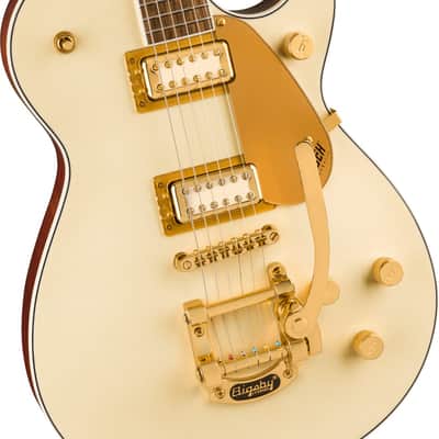 Gretsch Electromatic Pristine LTD Jet Single-Cut Guitar with Bigsby, Laurel Fingerboard, White Gold image 5