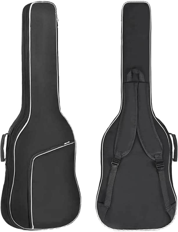 39 inch Electric Guitar Bag Gig Bag 8mm Padding Backpack Padded Soft Guitar Case Black with Back Hanger Loop and Neck Strap image 1