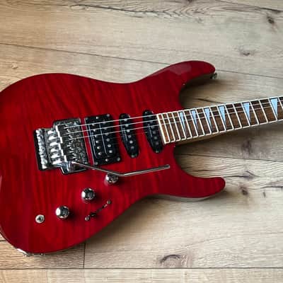 Jackson DK2 FS (Firestorm) Dinky, HSS, Made in Japan, See Through Red image 14