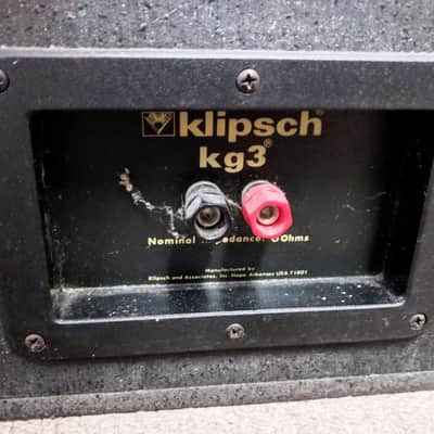 1990’s Klipsch KG3 Floorstanding Speakers, 10”, 8”, Horn, 65/325w, 8 Ohm, Oak image 9