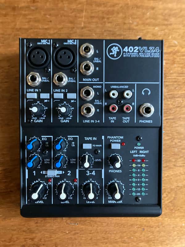Mackie 402VLZ4 4-Channel Mic / Line Mixer 2014 - Present - Black image 1