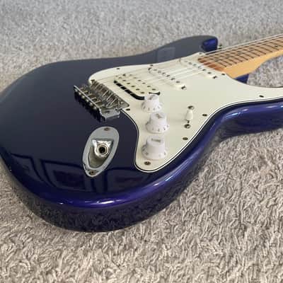 Fender Standard Stratocaster HSS 2000 MIM Midnight Blue Strat Guitar + Gig Bag image 3