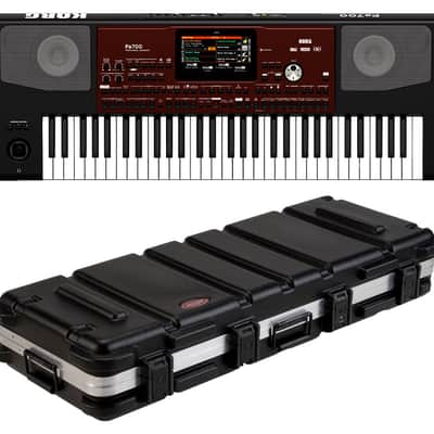 Korg PA700 61-key Arranger w/ 370+ Music Styles, 1,700+ Sounds + SKB 1SKB-4214W Case